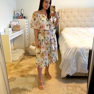Tiered Floral Dress